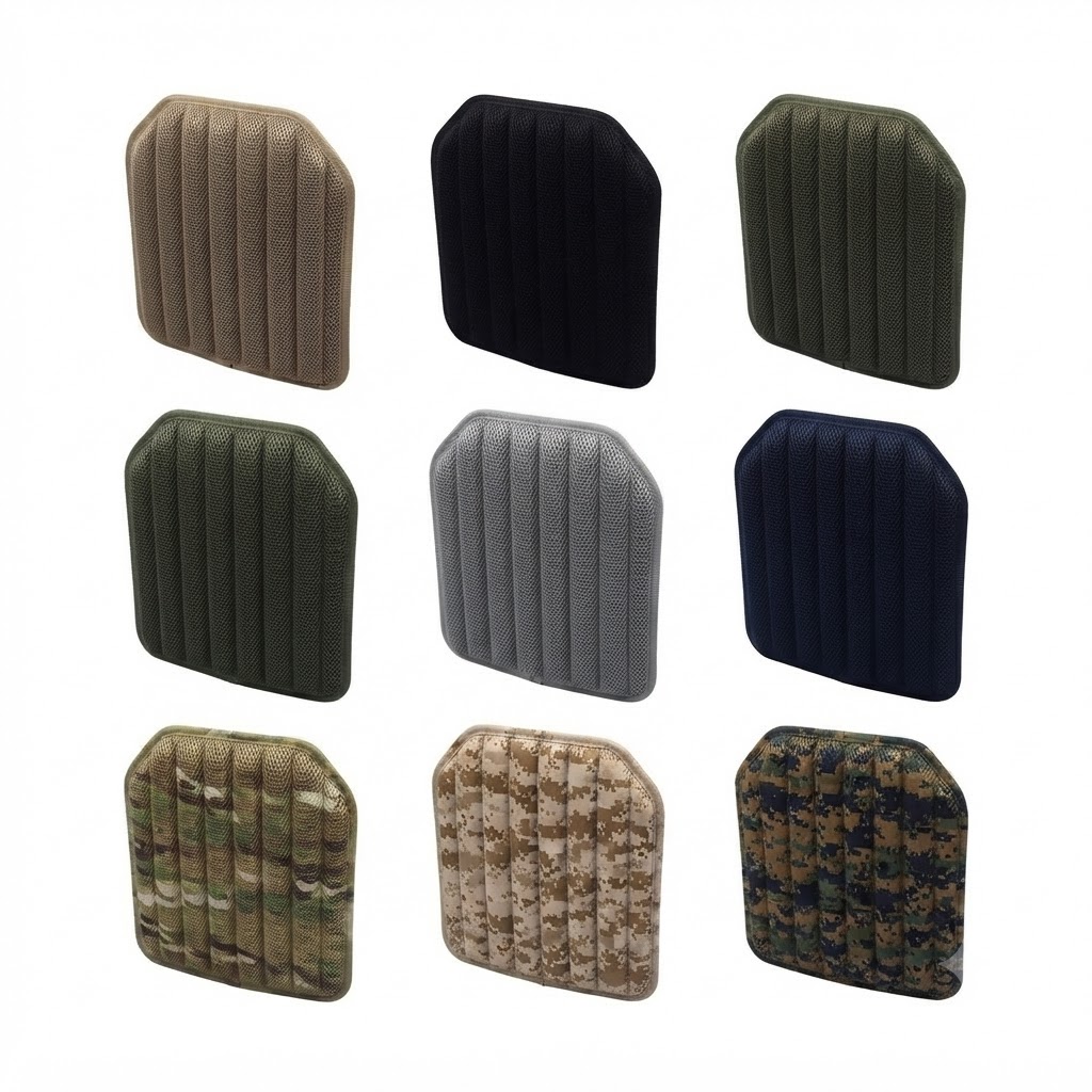 Nine colors of thermoformed vest and backpack padding